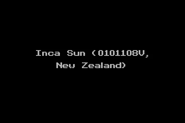 Inca Sun (0101108V, New Zealand)