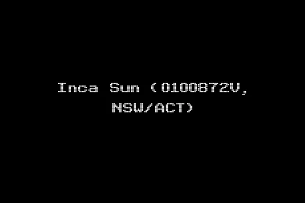 Inca Sun (0100872V, NSW/ACT)