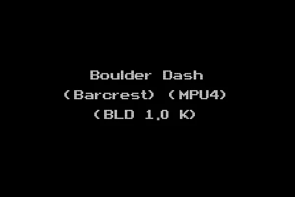 Boulder Dash (Barcrest) (MPU4) (BLD 1.0 K)