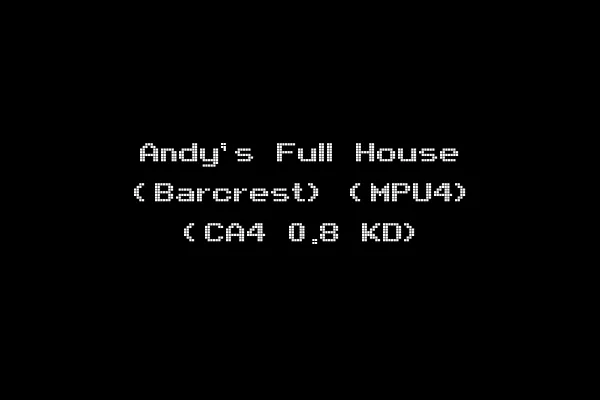 Andy's Full House (Barcrest) (MPU4) (CA4 0.8 KD)