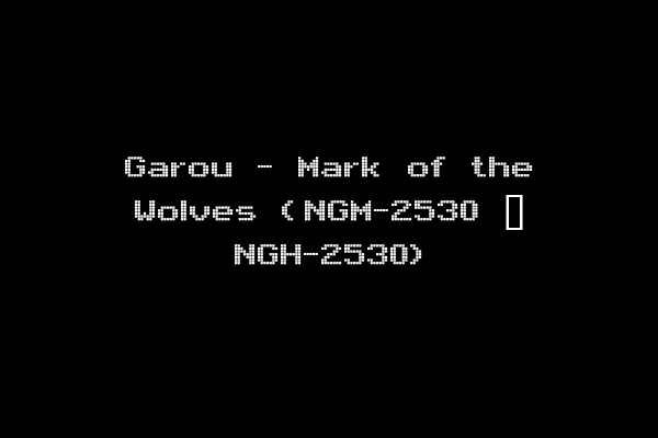 Garou - Mark of the Wolves (NGM-2530 ~ NGH-2530)