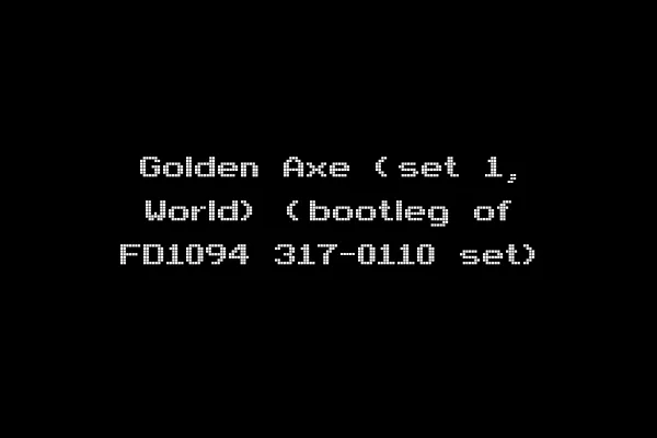 Golden Axe (set 1, World) (bootleg of FD1094 317-0110 set)