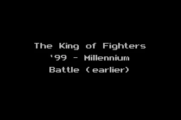The King of Fighters '99 - Millennium Battle (earlier)