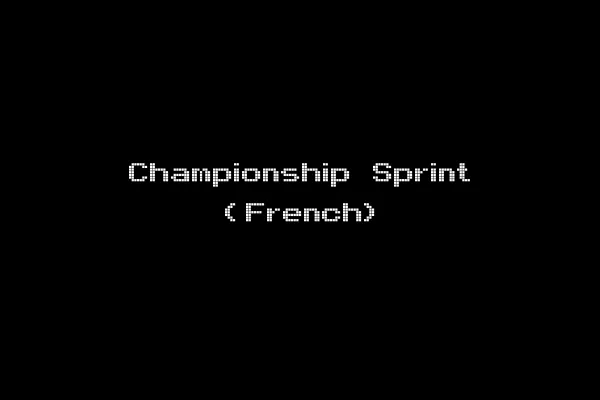 Championship Sprint (French)