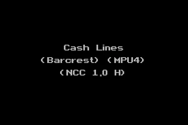 Cash Lines (Barcrest) (MPU4) (NCC 1.0 H)