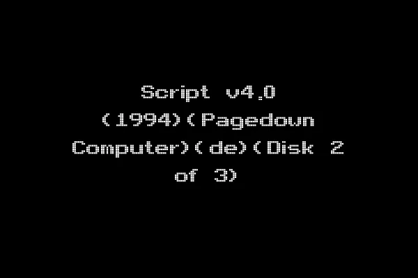 Script v4.0 (1994)(Pagedown Computer)(de)(Disk 2 of 3)