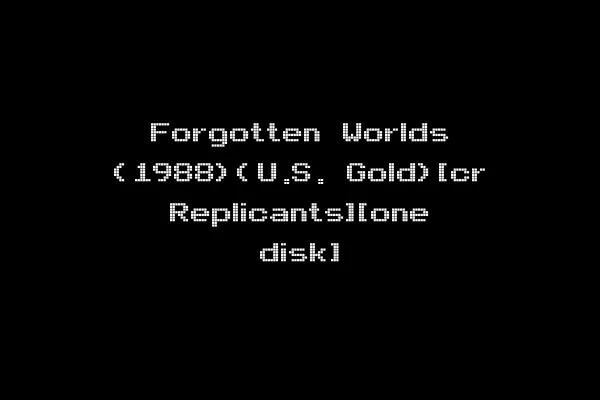 Forgotten Worlds (1988)(U.S. Gold)[cr Replicants][one disk]