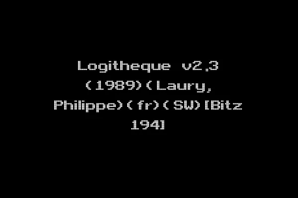 Logitheque v2.3 (1989)(Laury, Philippe)(fr)(SW)[Bitz 194]