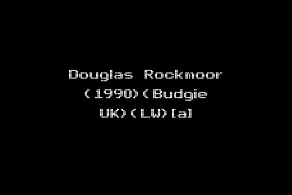 Douglas Rockmoor (1990)(Budgie UK)(LW)[a]