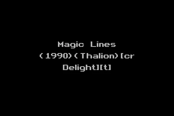 Magic Lines (1990)(Thalion)[cr Delight][t]
