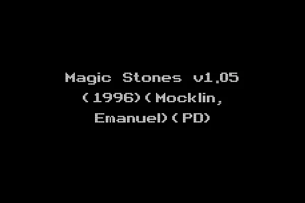 Magic Stones v1.05 (1996)(Mocklin, Emanuel)(PD)