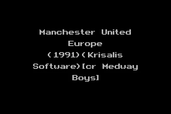 Manchester United Europe (1991)(Krisalis Software)[cr Medway Boys]