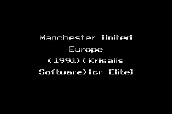 Manchester United Europe (1991)(Krisalis Software)[cr Elite]