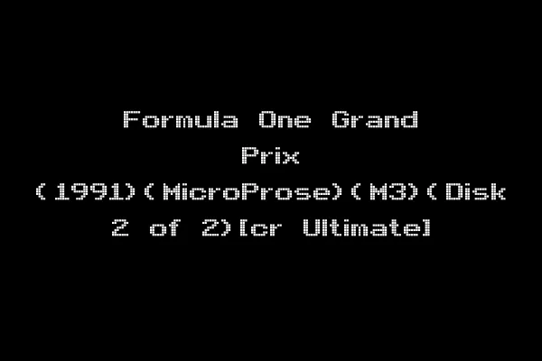 Formula One Grand Prix (1991)(MicroProse)(M3)(Disk 2 of 2)[cr Ultimate]