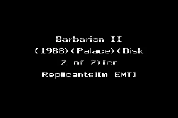 Barbarian II (1988)(Palace)(Disk 2 of 2)[cr Replicants][m EMT]