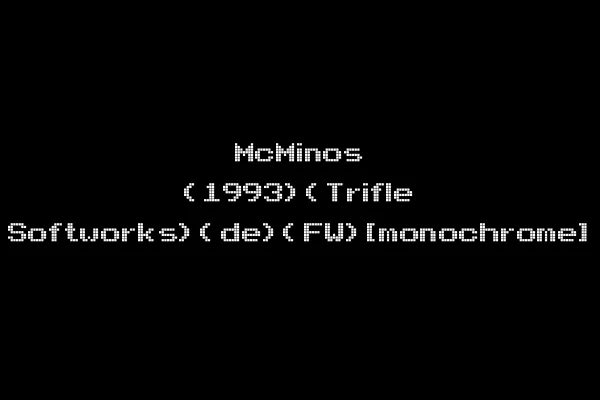 McMinos (1993)(Trifle Softworks)(de)(FW)[monochrome]