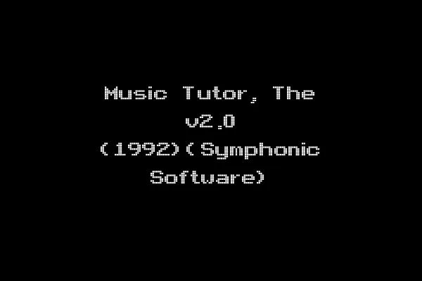 Music Tutor, The v2.0 (1992)(Symphonic Software)