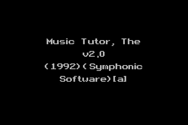 Music Tutor, The v2.0 (1992)(Symphonic Software)[a]