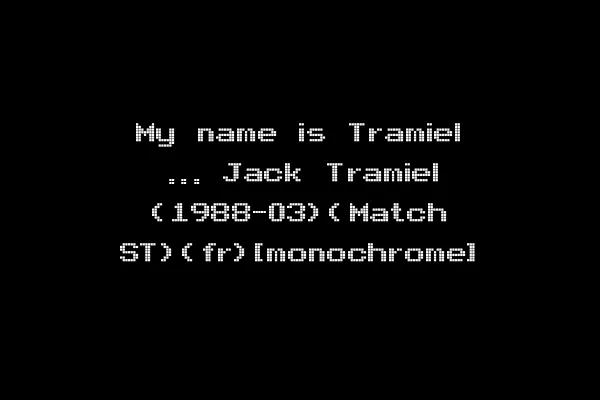 My name is Tramiel ... Jack Tramiel (1988-03)(Match ST)(fr)[monochrome]