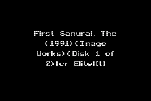 First Samurai, The (1991)(Image Works)(Disk 1 of 2)[cr Elite][t]
