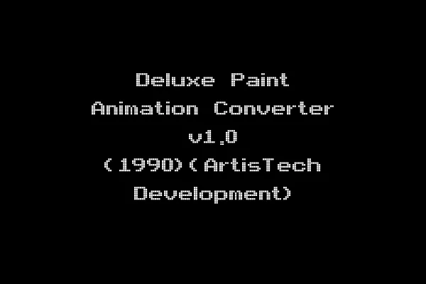 Deluxe Paint Animation Converter v1.0 (1990)(ArtisTech Development)
