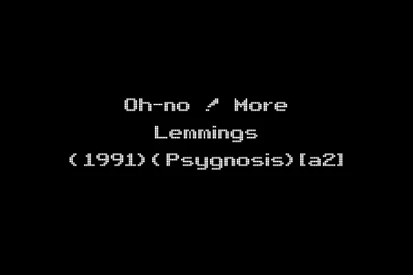 Oh-no ! More Lemmings (1991)(Psygnosis)[a2]