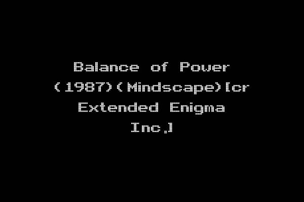 Balance of Power (1987)(Mindscape)[cr Extended Enigma Inc.]