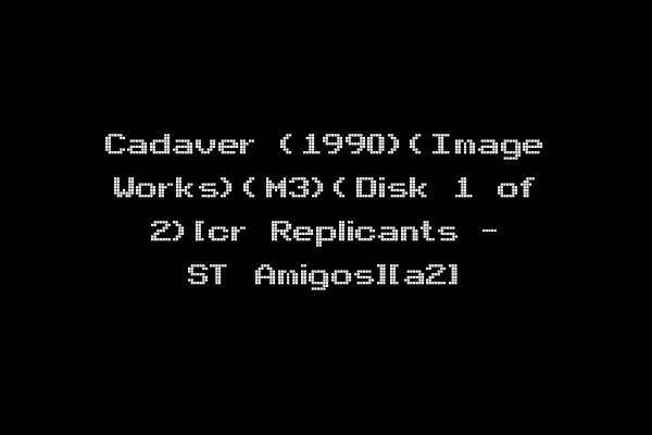 Cadaver (1990)(Image Works)(M3)(Disk 1 of 2)[cr Replicants - ST Amigos][a2]