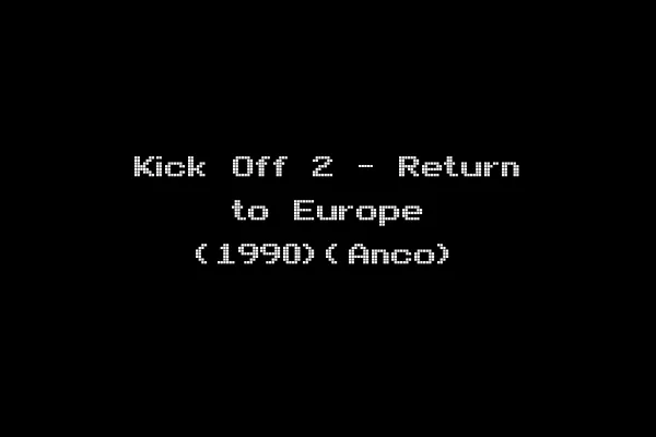Kick Off 2 - Return to Europe (1990)(Anco)