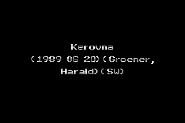 Kerovna (1989-06-20)(Groener, Harald)(SW)