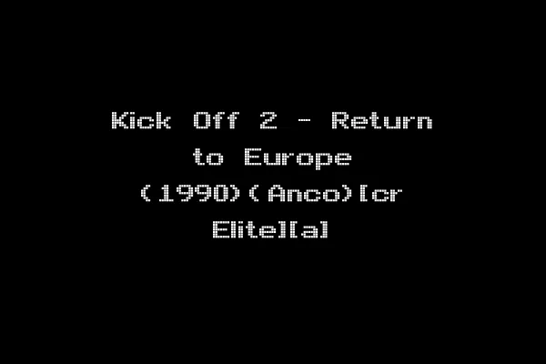 Kick Off 2 - Return to Europe (1990)(Anco)[cr Elite][a]