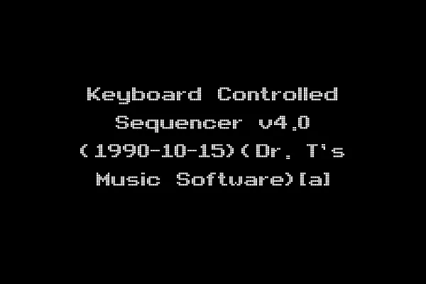 Keyboard Controlled Sequencer v4.0 (1990-10-15)(Dr. T's Music Software)[a]