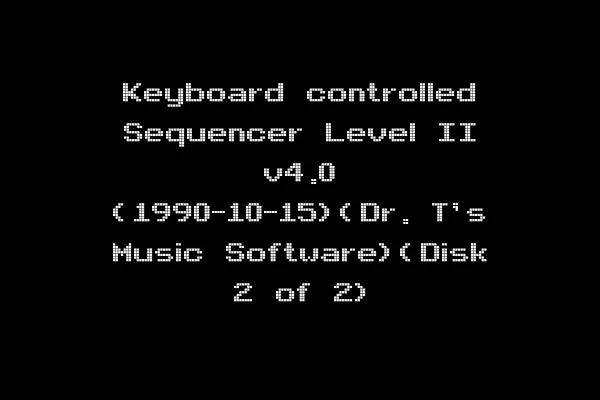 Keyboard controlled Sequencer Level II v4.0 (1990-10-15)(Dr. T's Music Software)(Disk 2 of 2)