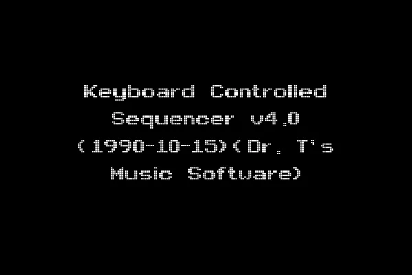 Keyboard Controlled Sequencer v4.0 (1990-10-15)(Dr. T's Music Software)