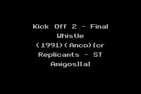 Kick Off 2 - Final Whistle (1991)(Anco)[cr Replicants - ST Amigos][a]