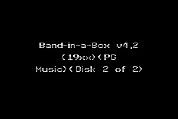 Band-in-a-Box v4.2 (19xx)(PG Music)(Disk 2 of 2)