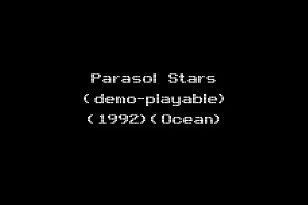 Parasol Stars (demo-playable) (1992)(Ocean)