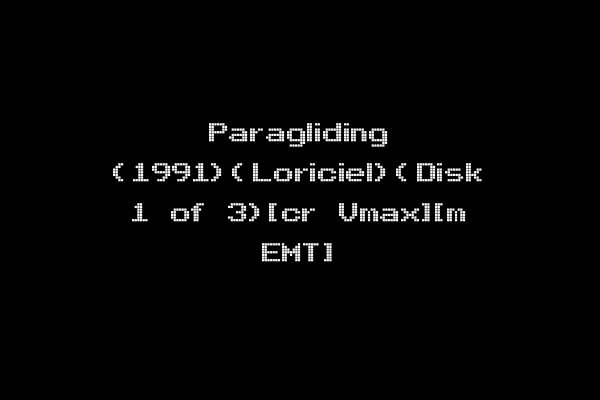 Paragliding (1991)(Loriciel)(Disk 1 of 3)[cr Vmax][m EMT]