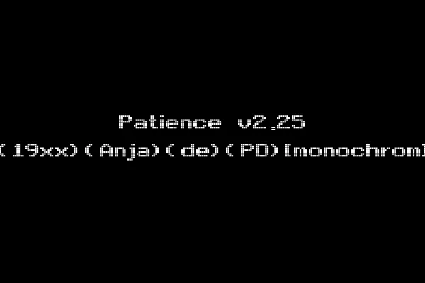 Patience v2.25 (19xx)(Anja)(de)(PD)[monochrom]