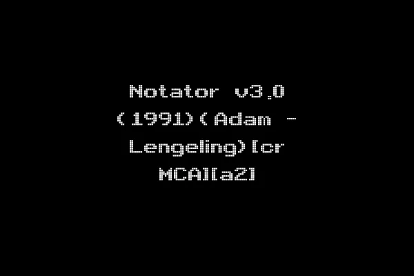 Notator v3.0 (1991)(Adam - Lengeling)[cr MCA][a2]