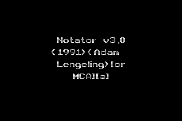 Notator v3.0 (1991)(Adam - Lengeling)[cr MCA][a]