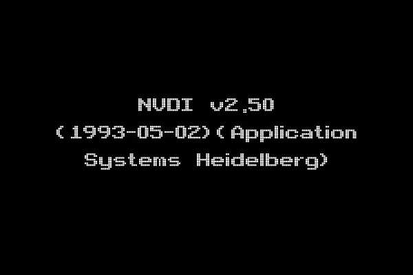 NVDI v2.50 (1993-05-02)(Application Systems Heidelberg)