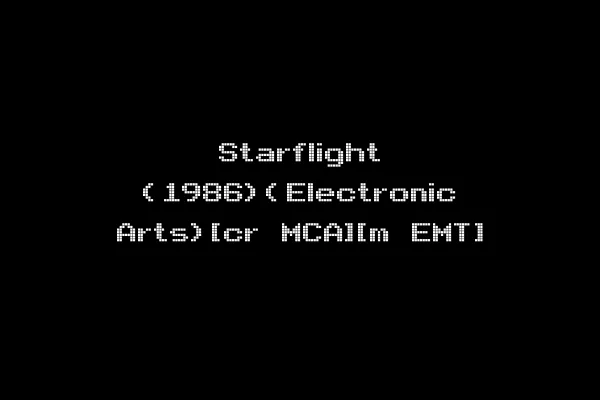 Starflight (1986)(Electronic Arts)[cr MCA][m EMT]