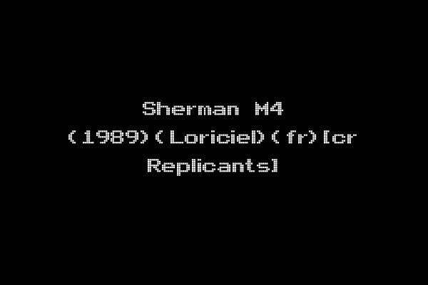 Sherman M4 (1989)(Loriciel)(fr)[cr Replicants]