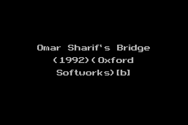 Omar Sharif's Bridge (1992)(Oxford Softworks)[b]