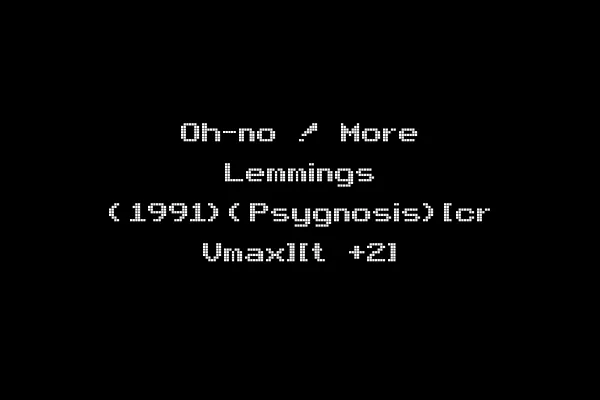 Oh-no ! More Lemmings (1991)(Psygnosis)[cr Vmax][t +2]