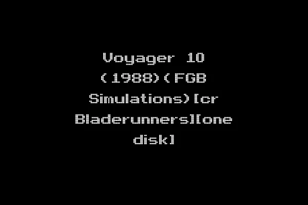 Voyager 10 (1988)(FGB Simulations)[cr Bladerunners][one disk]