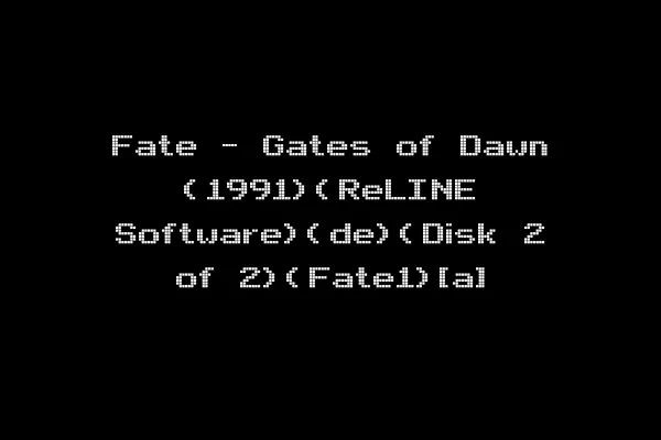Fate - Gates of Dawn (1991)(ReLINE Software)(de)(Disk 2 of 2)(Fate1)[a]