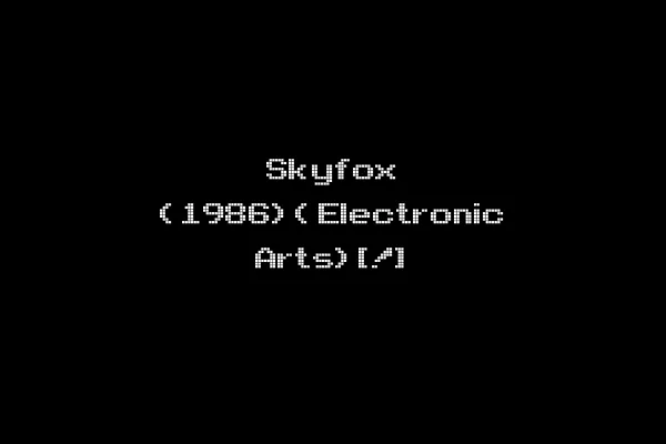 Skyfox (1986)(Electronic Arts)[!]