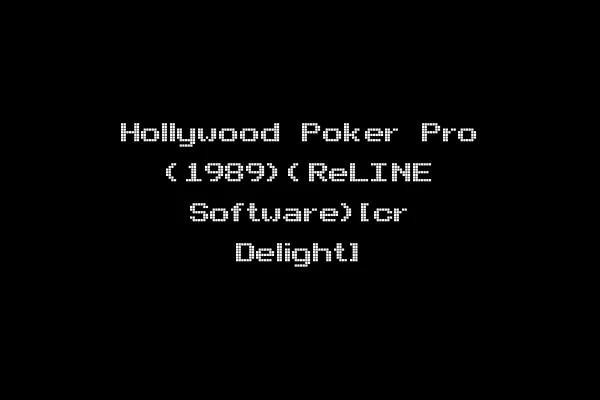 Hollywood Poker Pro (1989)(ReLINE Software)[cr Delight]